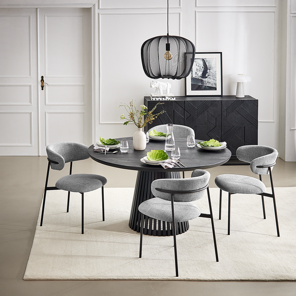 Polsterstuhl Podington 2er-Set - Grau