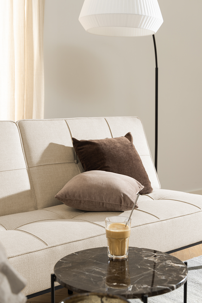 Beistelltisch Carwile - Marmor Braun - Durchmesser: 42 cm