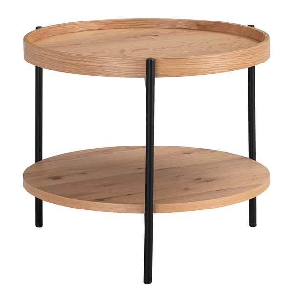 Beistelltisch DOLOGANI - Echtholzfurnier - Eiche