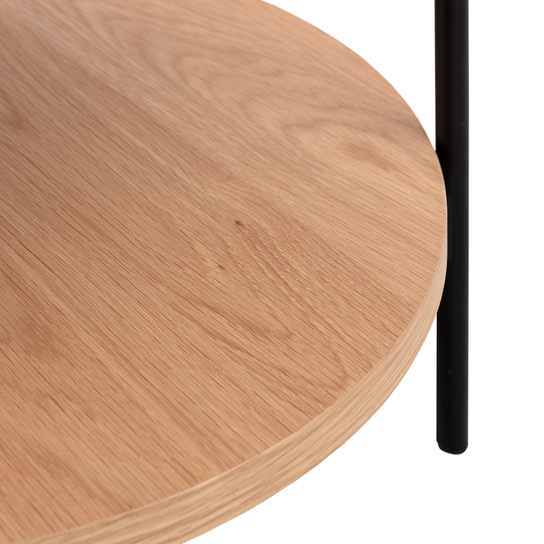 Beistelltisch DOLOGANI - Echtholzfurnier - Eiche