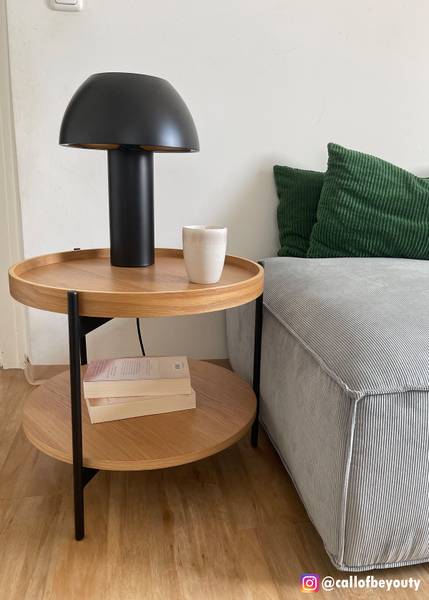 Beistelltisch DOLOGANI - Echtholzfurnier - Eiche