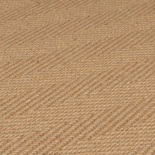 Juteteppich Kira - Jute / Polyester - Schwarz - 160 x 230 cm