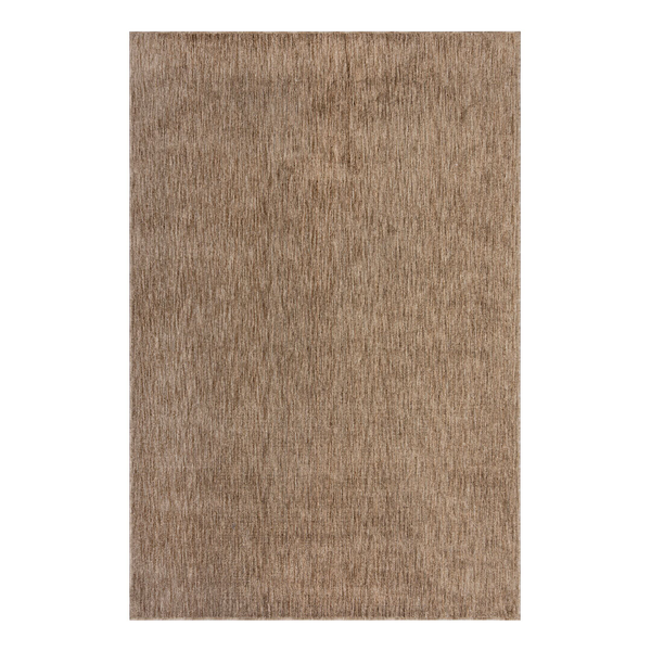 Kurzflorteppich Marly - Recyceltes Polyester - Braun - 80 x 150 cm