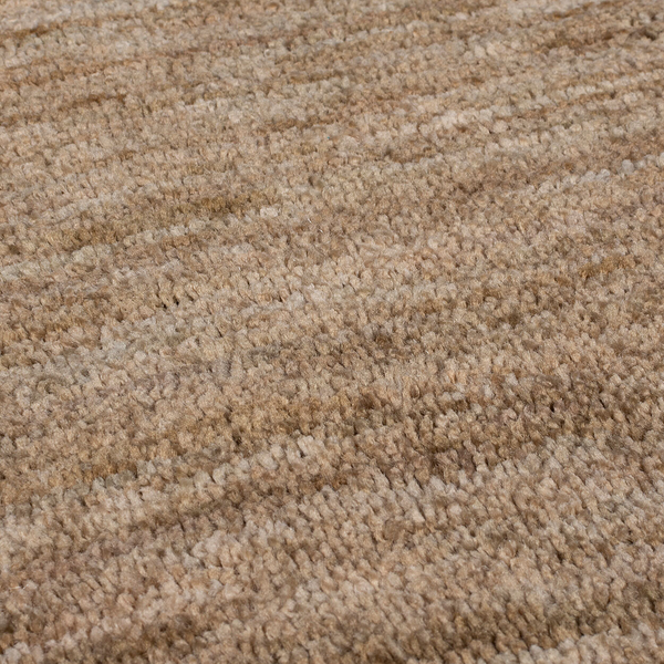 Kurzflorteppich Marly - Recyceltes Polyester - Braun - 80 x 150 cm