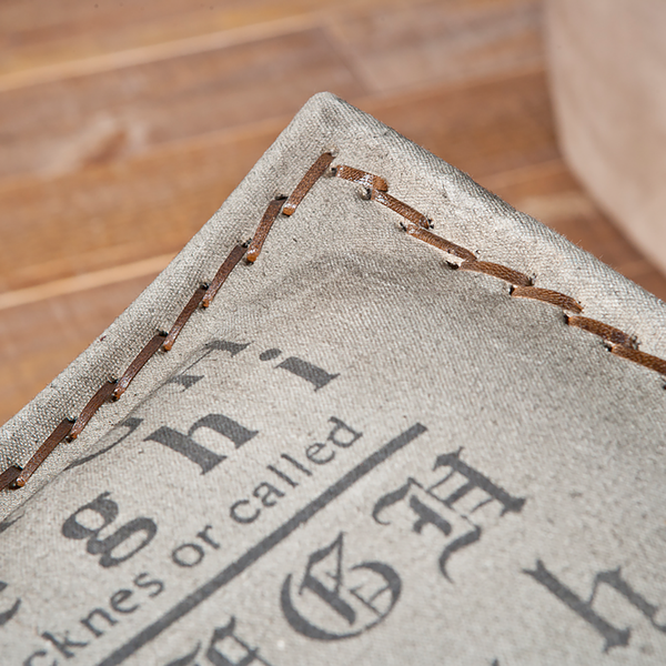 Hocker Numerati - Kunstleder / Eisen - Grau