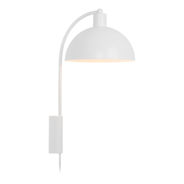 Wandleuchte Ellen - Aluminium - 1-flammig - Weiß