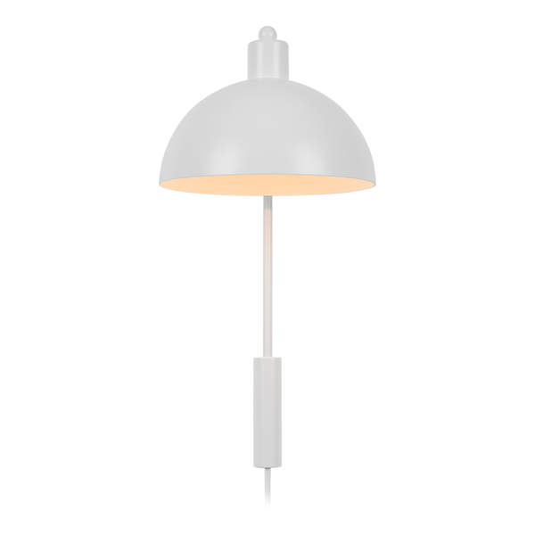 Wandleuchte Ellen - Aluminium - 1-flammig - Weiß