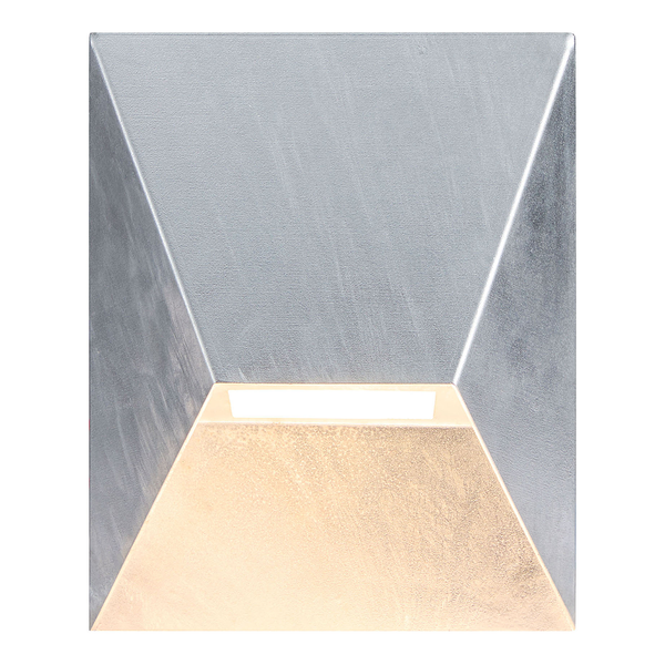 Wandleuchte Pontio - Stahl - Silber - 1-flammig - Silber