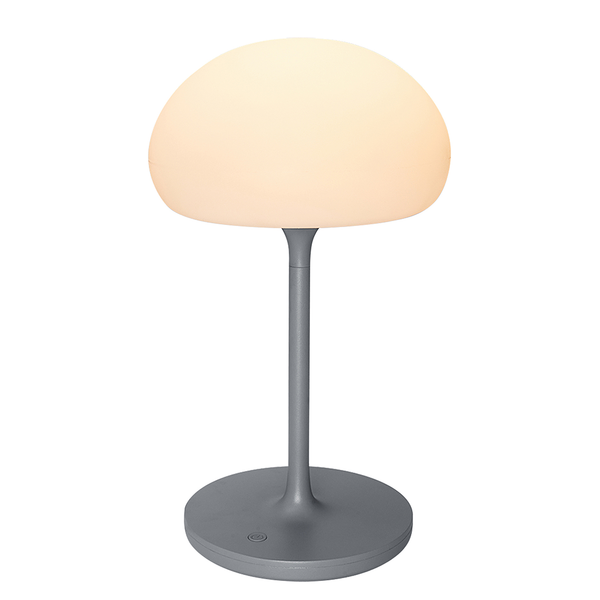 Tischleuchte Sponge On A Stick - Polycarbonat - 1-flammig - Grau