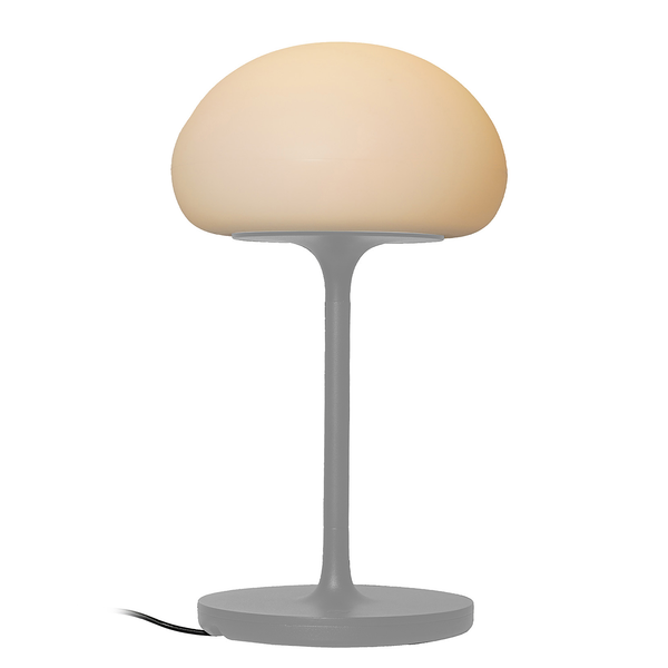 Tischleuchte Sponge On A Stick - Polycarbonat - 1-flammig - Grau