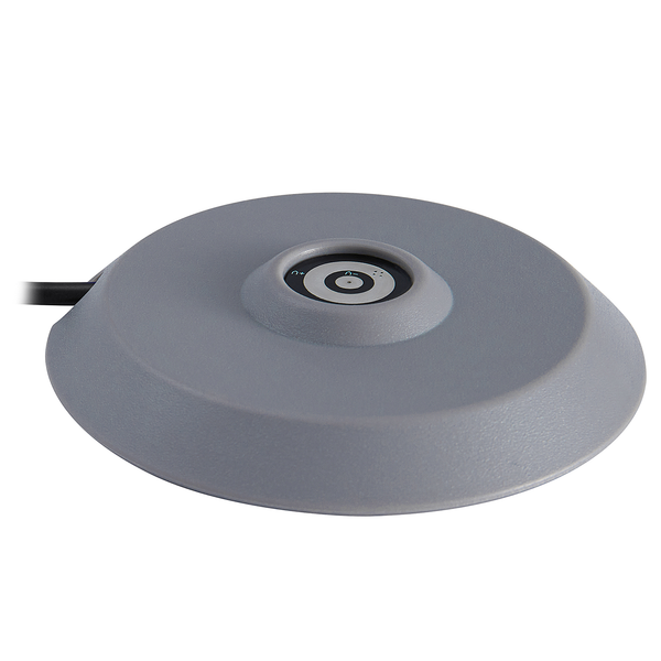 Tischleuchte Sponge On A Stick - Polycarbonat - 1-flammig - Grau