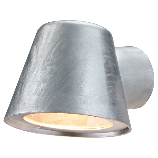 Wandleuchte Aleria - Edelstahl - Silber - 1-flammig