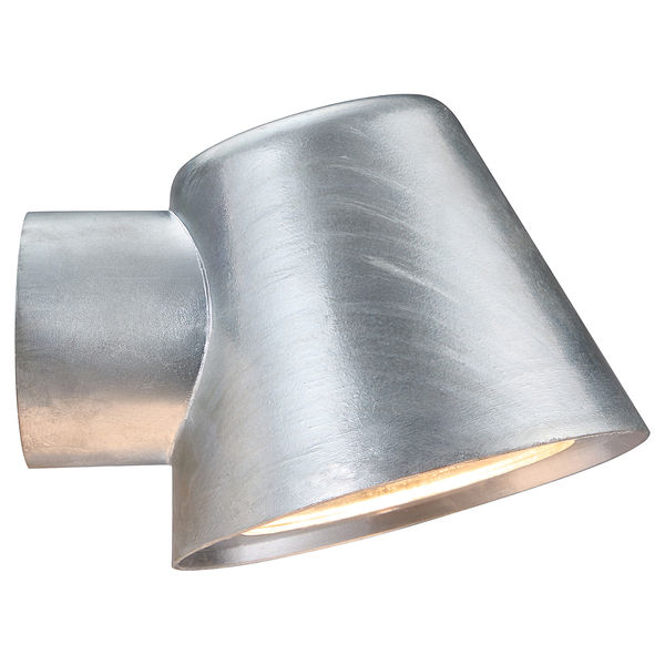 Wandleuchte Aleria - Edelstahl - Silber - 1-flammig