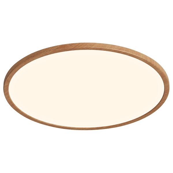 Deckenleuchte Oja Dim - Acrylglas - Buche Dekor - 1-flammig - Breite: 42 cm