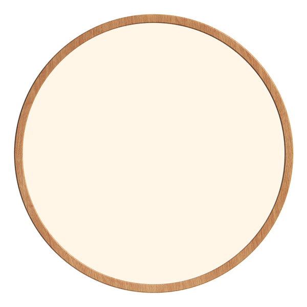 Deckenleuchte Oja Step-Dim - Acrylglas - Buche Dekor - 1-flammig - Breite: 42 cm