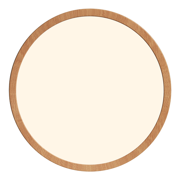 Deckenleuchte Oja Dim - Acrylglas - Buche Dekor - 1-flammig - Breite: 29 cm