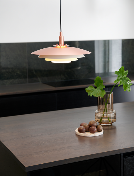 Pendelleuchte Bretagne - Aluminium - 1-flammig - Kupfer