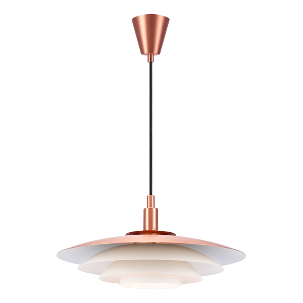 Pendelleuchte Bretagne - Aluminium - 1-flammig - Kupfer