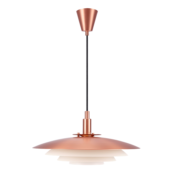 Pendelleuchte Bretagne - Aluminium - 1-flammig - Kupfer