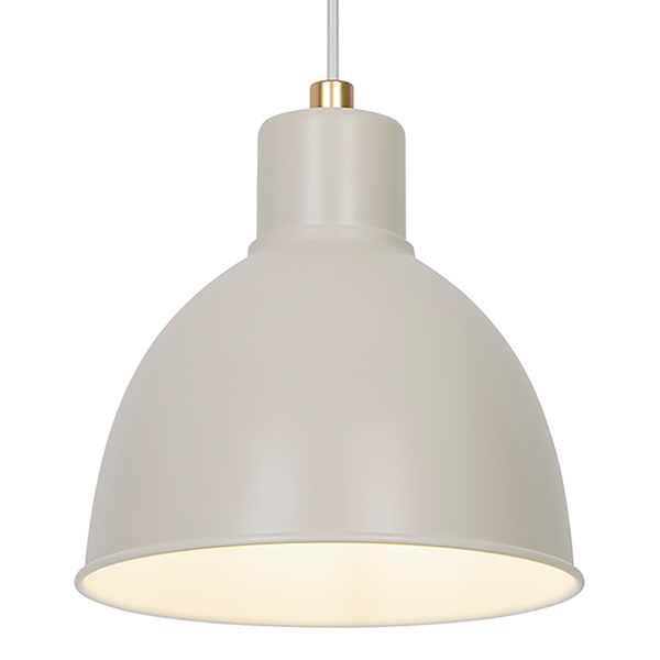 Pendelleuchte Pop - Aluminium - 1-flammig - Beige