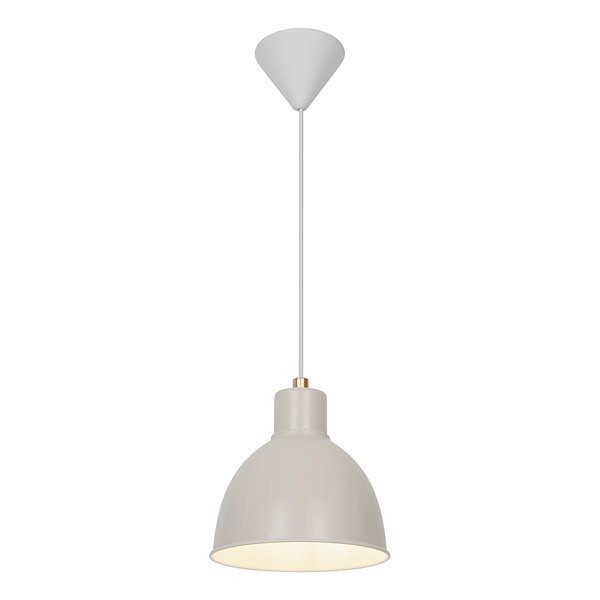 Pendelleuchte Pop - Aluminium - 1-flammig - Beige