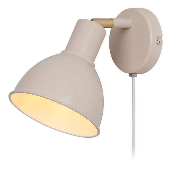 Wandleuchte Pop - Aluminium - Schwarz - 5-flammig - Beige