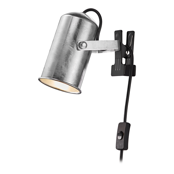 Klemmleuchte Porter - Aluminium - Silber - 1-flammig