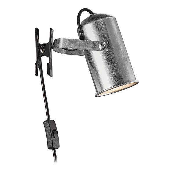 Klemmleuchte Porter - Aluminium - Silber - 1-flammig