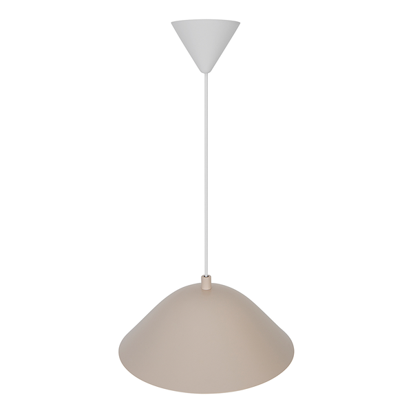 Pendelleuchte Freya - Aluminium - Schwarz - 2-flammig - Beige