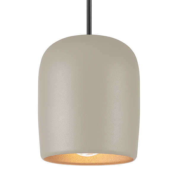 Pendelleuchte Notti 10 - Aluminium - 1-flammig - Taupe