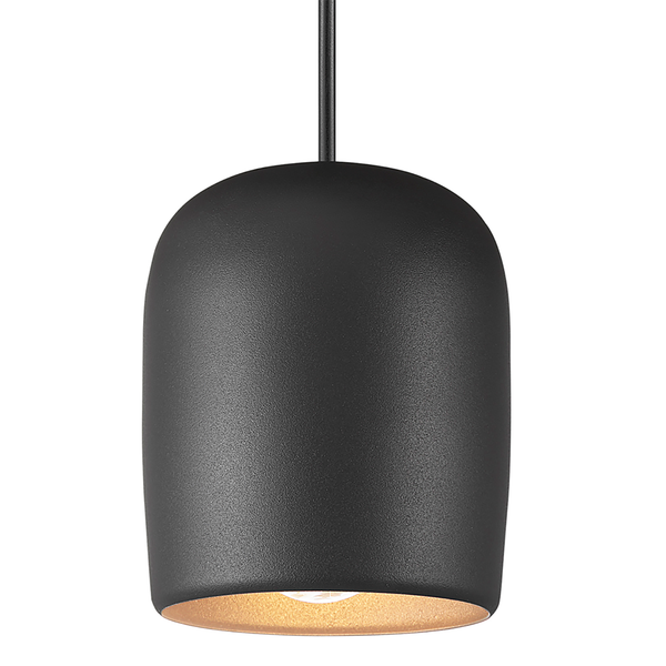 Pendelleuchte Notti 10 - Aluminium - 1-flammig - Schwarz