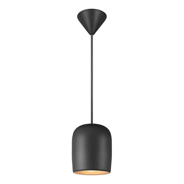 Pendelleuchte Notti 10 - Aluminium - 1-flammig - Schwarz