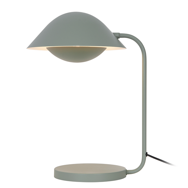 Tischleuchte Freya - Aluminium - 1-flammig - Olivgrün