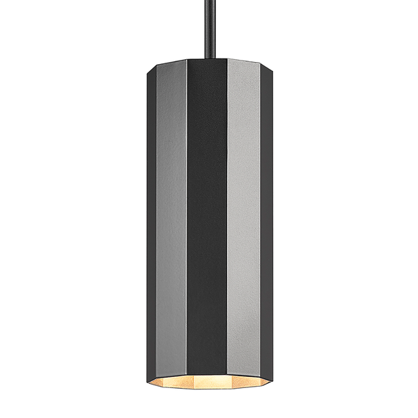 Pendelleuchte Alanis 1-flammig - Aluminium - Schwarz
