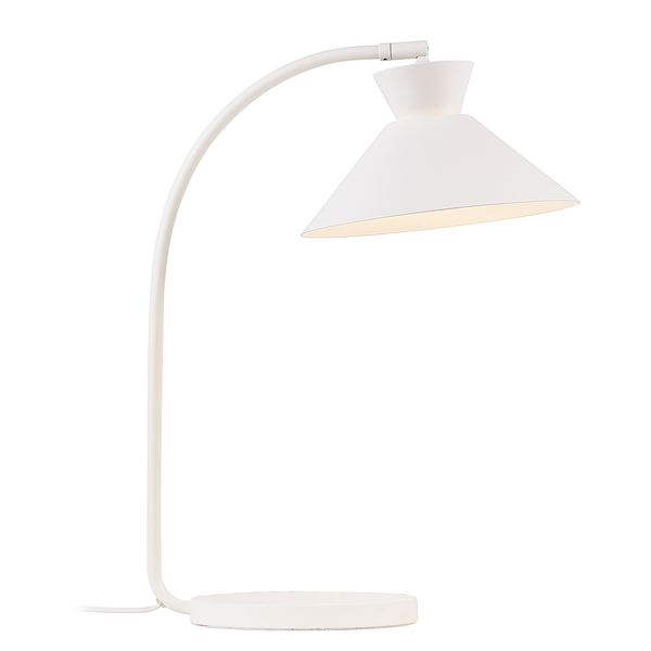 Tischleuchte Dial - Aluminium - 1-flammig - Weiß