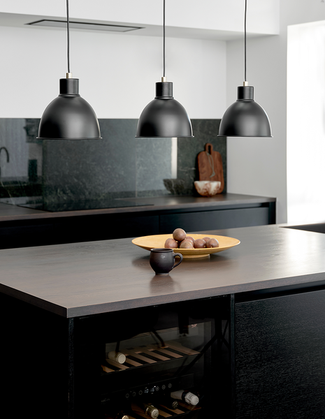 Pendelleuchte Pop 3-flammig - Aluminium - Schwarz
