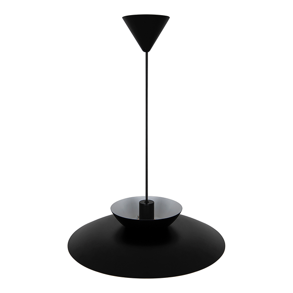 Pendelleuchte Carmen - Aluminium - Schwarz - 1-flammig