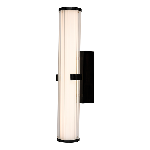 LED-Badleuchte Clamp - Stahl / Opalglas - Schwarz