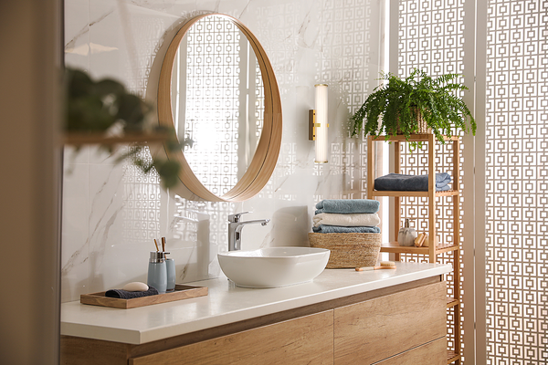 LED-Badleuchte Clamp - Stahl / Opalglas - Gold