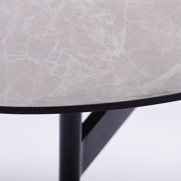 Beistelltisch Daniela - Buche Teilmassiv - Grau - 65 x 38 cm