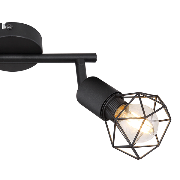 Deckenstrahler Xara I - Eisen - 2-flammig - Flammenanzahl: 2