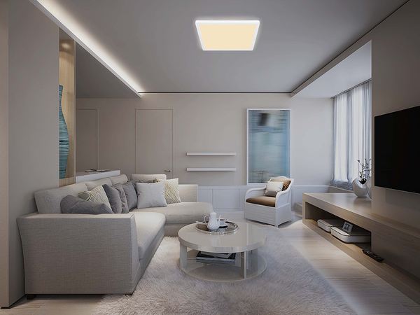 Deckenleuchte Sapana Typ B - Fiberglas - 1-flammig - Weiß