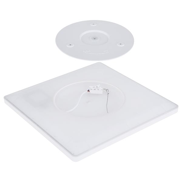 Deckenleuchte Sapana Typ B - Fiberglas - 1-flammig - Weiß