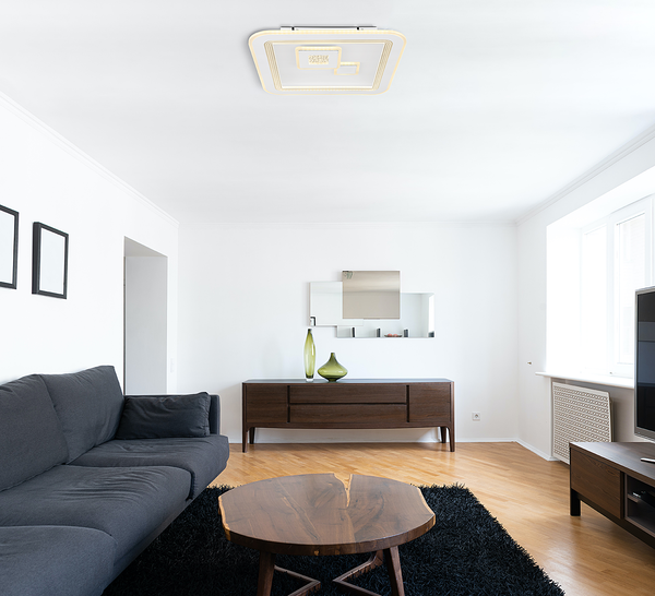 Deckenleuchte Valeria Typ A - Eisen / Acrylglas - 1-flammig