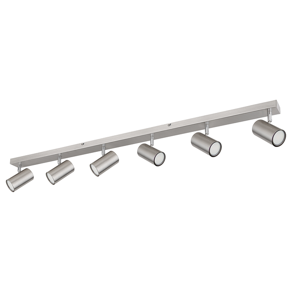 Deckenstrahler Robby - Eisen - Silber - Flammenanzahl: 6