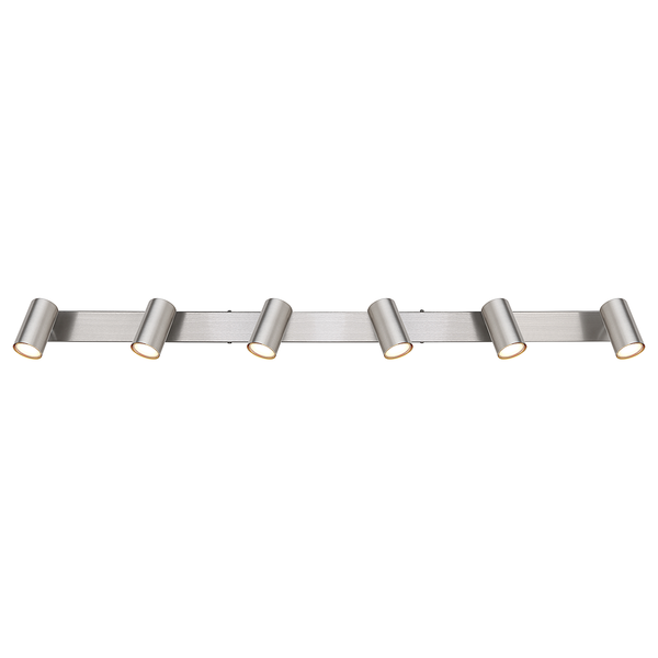 Deckenstrahler Robby - Eisen - Silber - Flammenanzahl: 6