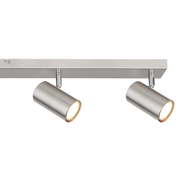 Deckenstrahler Robby - Eisen - Silber - Flammenanzahl: 6