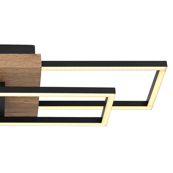 Deckenleuchte Kendra Typ A - Eisen / Acrylglas - 1-flammig