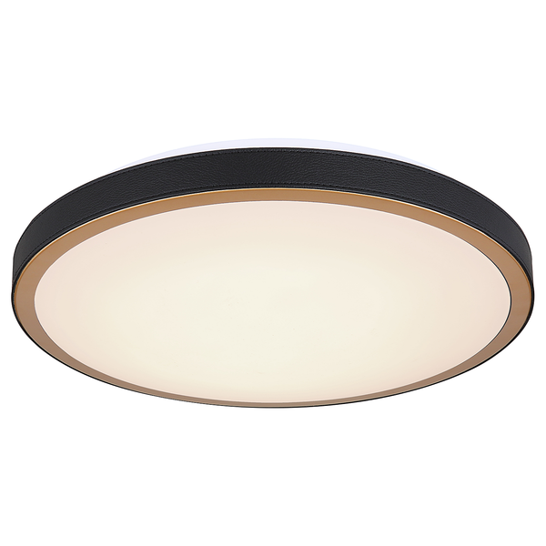 Deckenleuchte Sammi - Eisen / Acrylglas - 1-flammig - Schwarz - Durchmesser: 42 cm