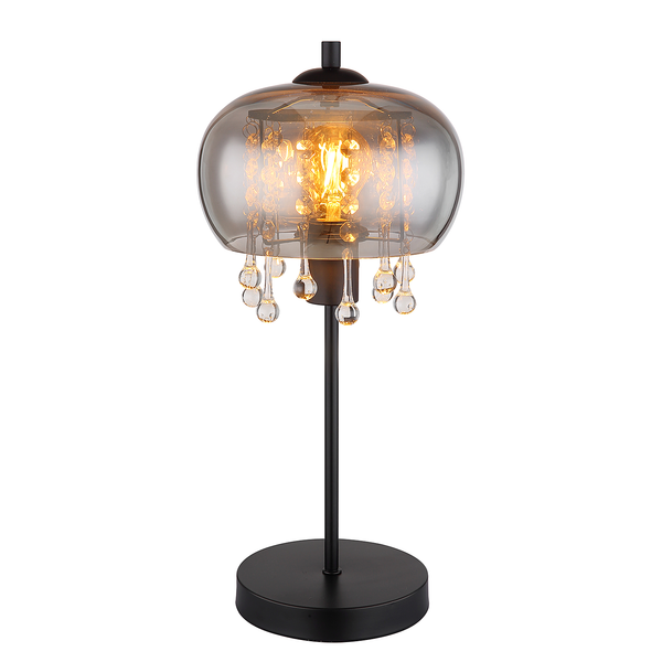 Tischleuchte Corry - Farbglas / Eisen - 1-flammig